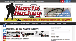 Desktop Screenshot of howtohockey.com